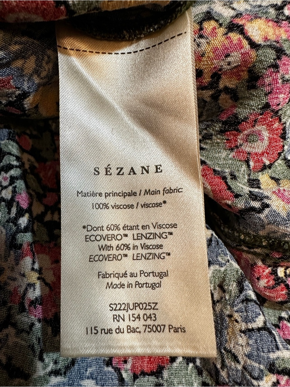 Sezane Tabata Skirt in California Floral Print - Picture 5 of 7